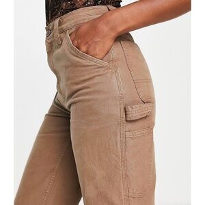 ASOS | NWT High Waisted Carpenter Outdoors Minimal Cargo Utility Pocket Pants
